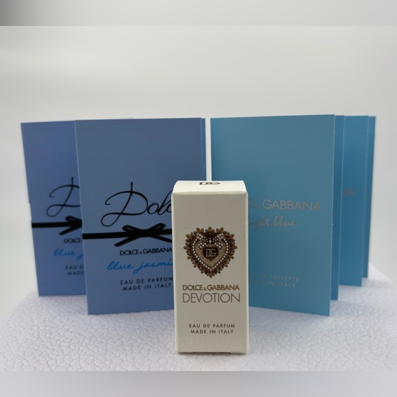 NWT Dolce & Gabbana DEVOTION Blue Jasmine Light Blue deluxe bottle 5pcs bundle - Picture 3 of 9